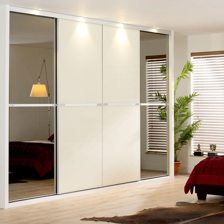 Minimalist Glass Wardrobe Doors | Slide Wardrobes Direct