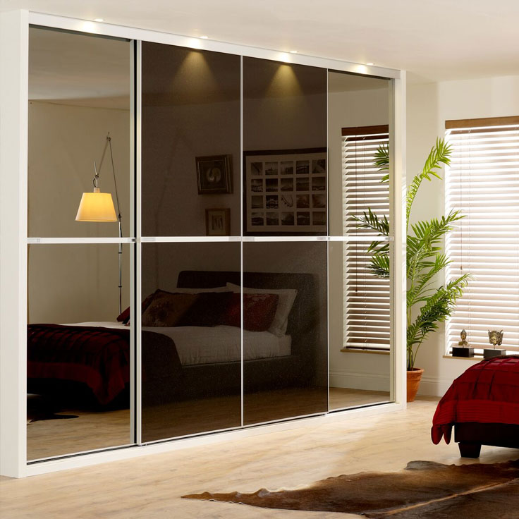 Minimalist Glass Wardrobe Doors | Slide Wardrobes Direct